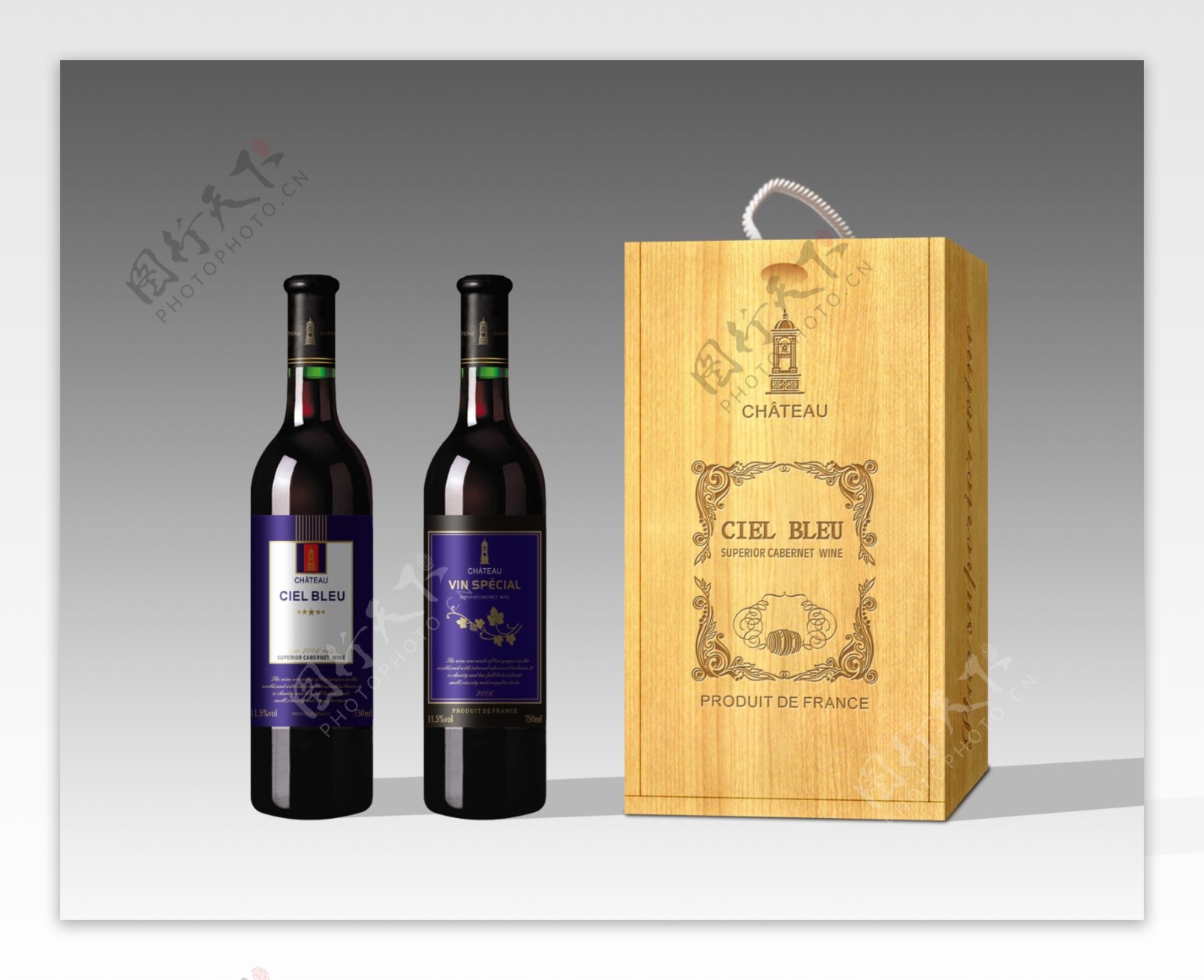 红酒包装木盒图片