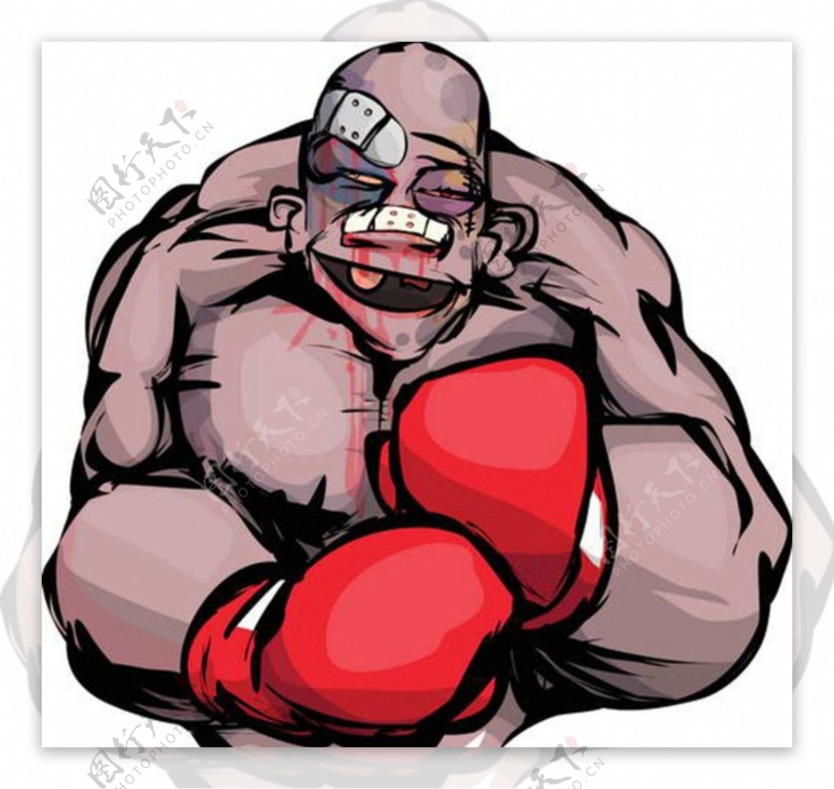 拳击手卡通动画设计图片