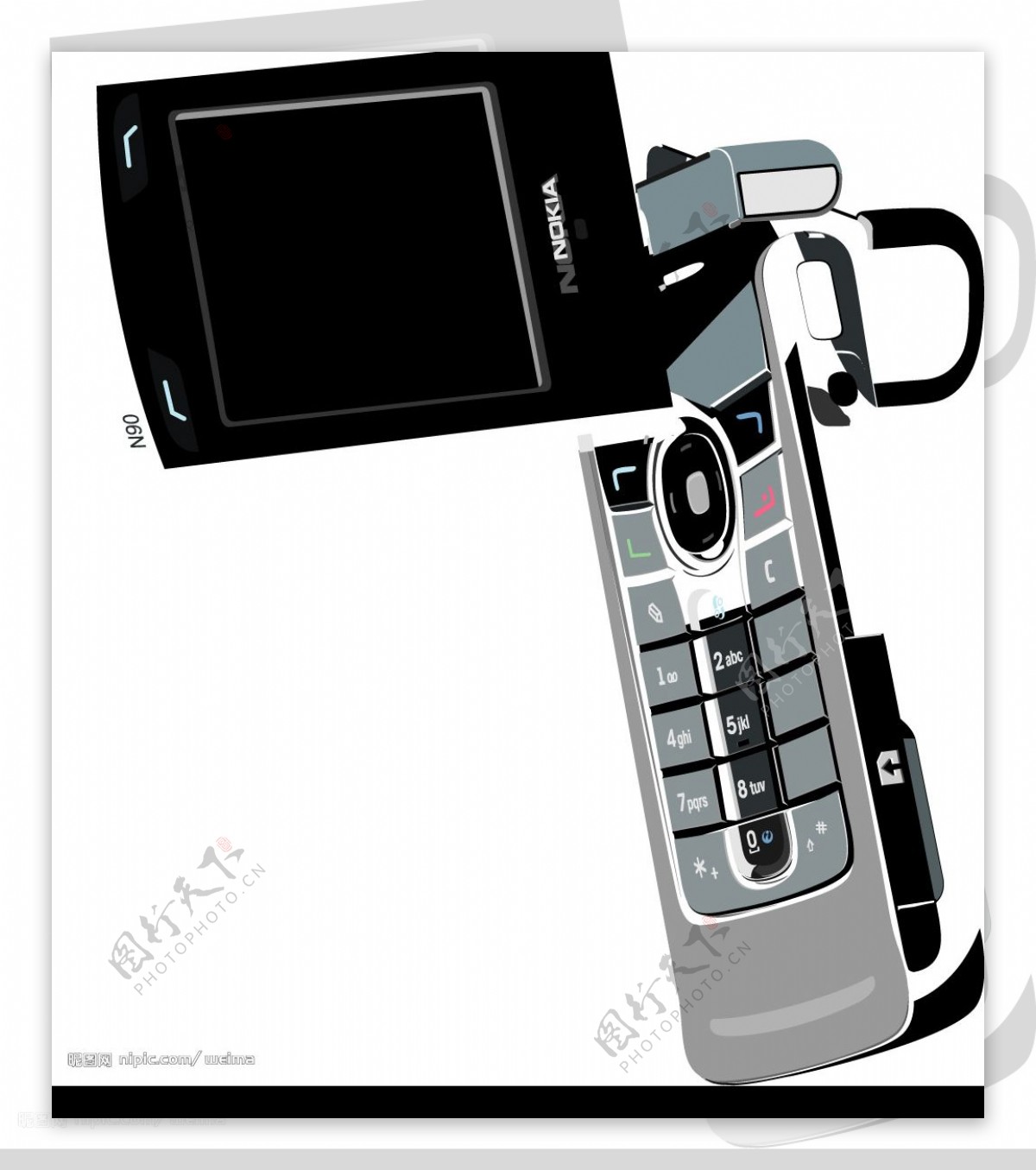 诺基亚n90手机图片