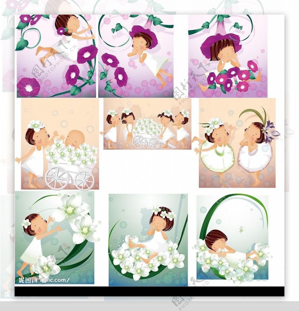 韩国iClickart四季可爱女孩专辑3图片