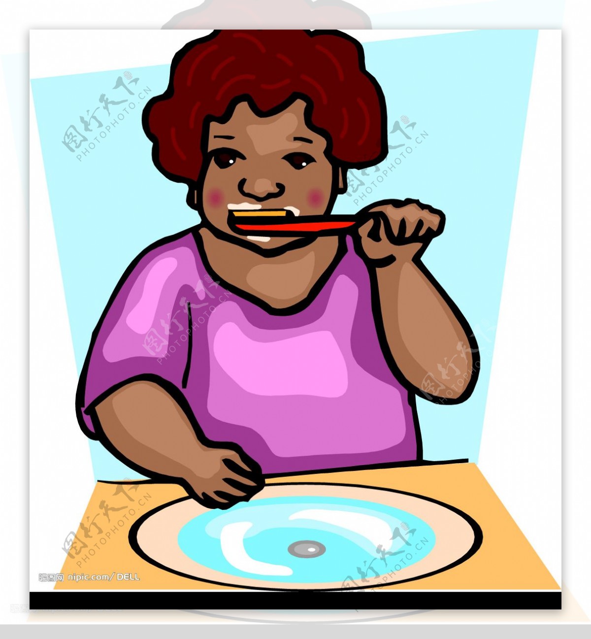 可爱的小女孩刷洁牙 向量例证. 插画 包括有 背包, 哔哔, 可笑, 卫生学, 健康, 例证, 习性, 少许 - 166126526