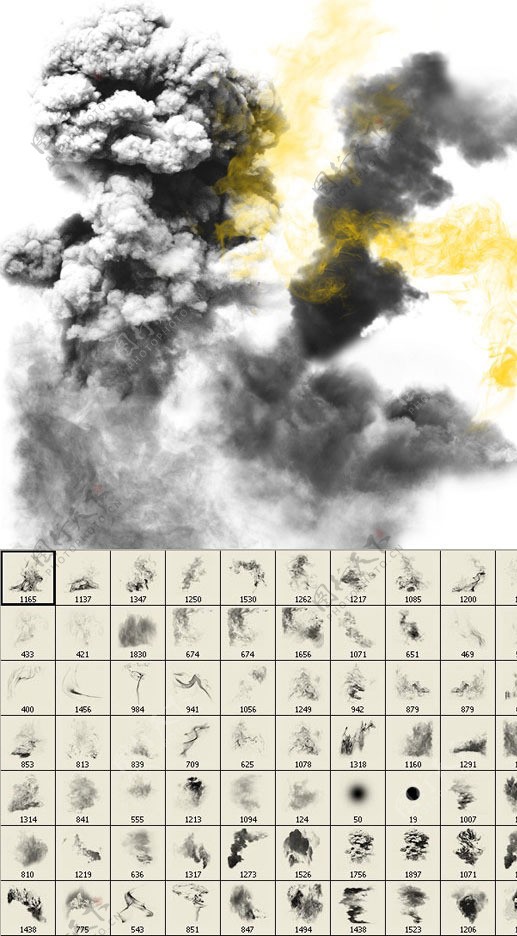 烟雾特效笔刷合集