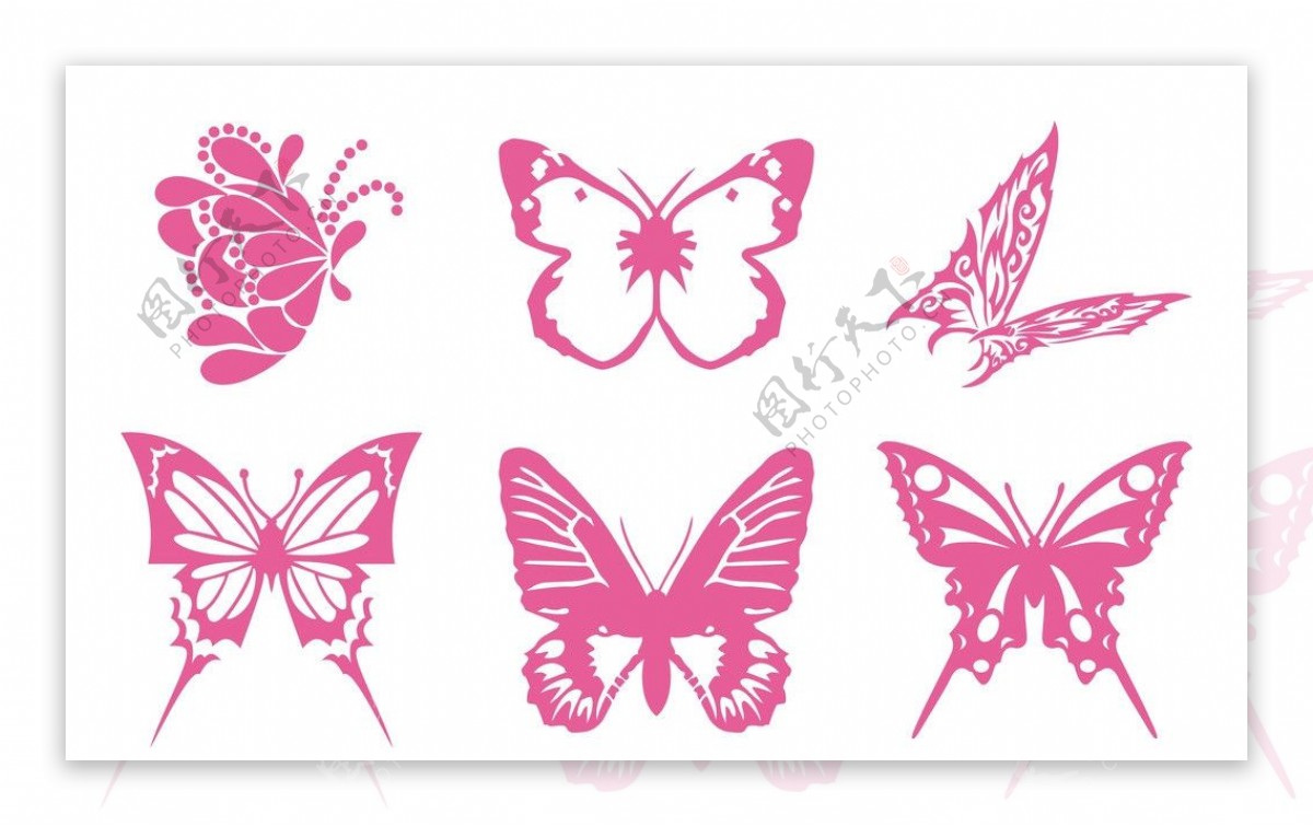 蝴蝶卡通图片