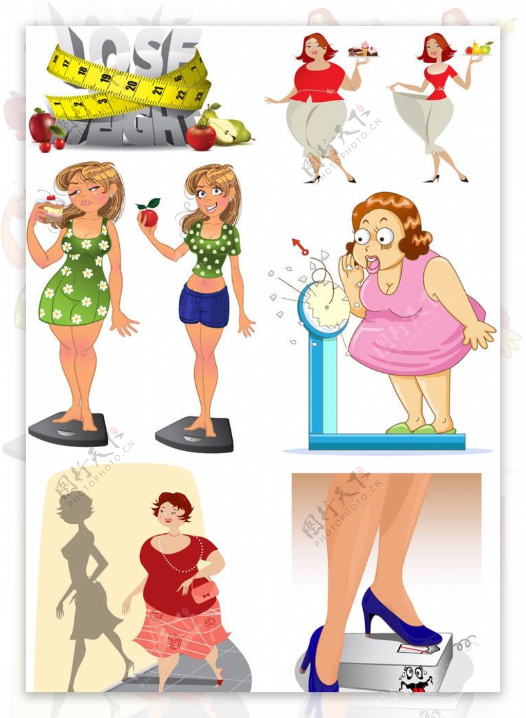瘦身减肥女人图片