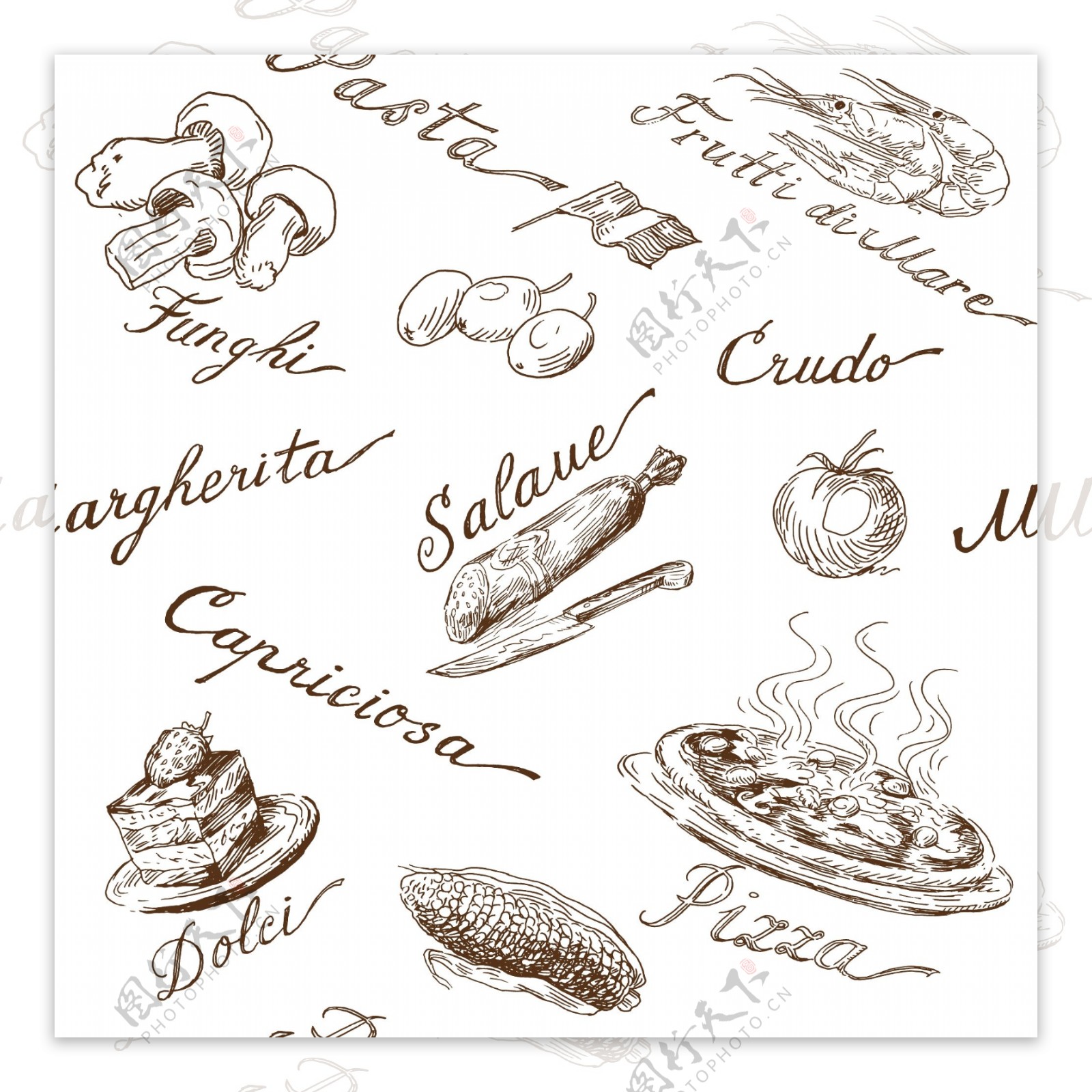 意大利菜图标图片