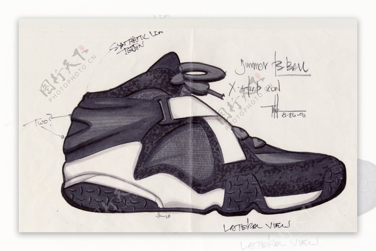 篮球鞋设计稿图片