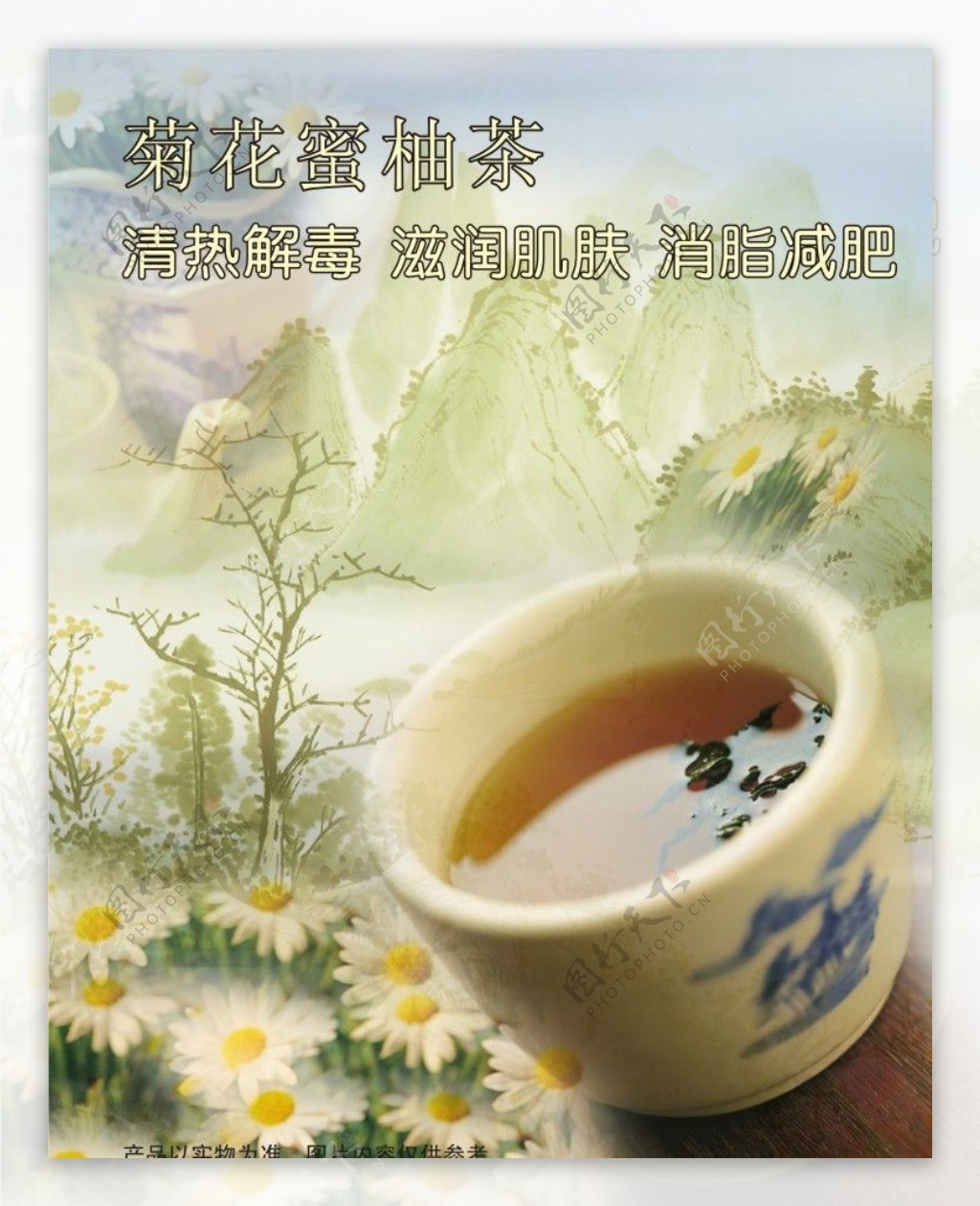 菊花柚子茶图片