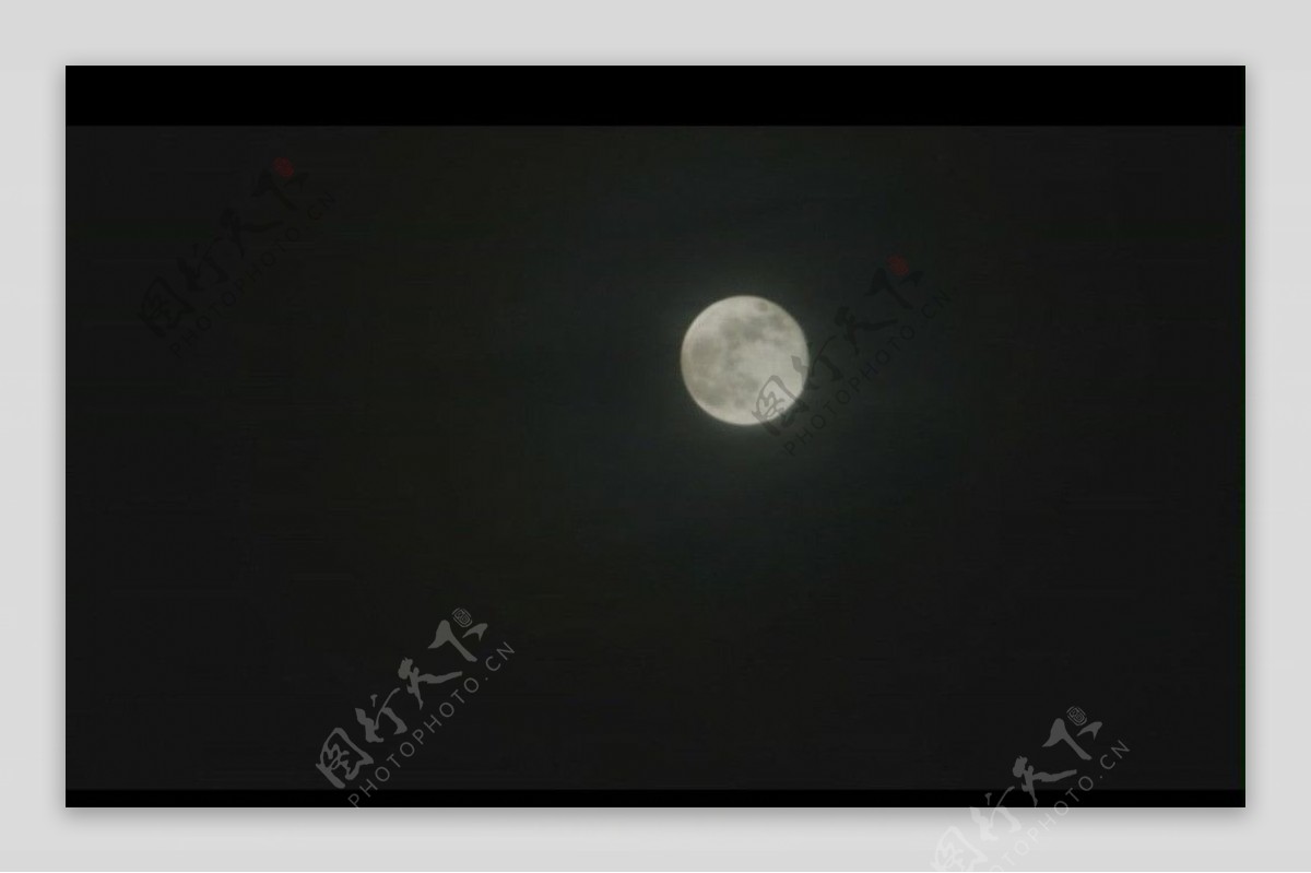 夜景月亮视频素材