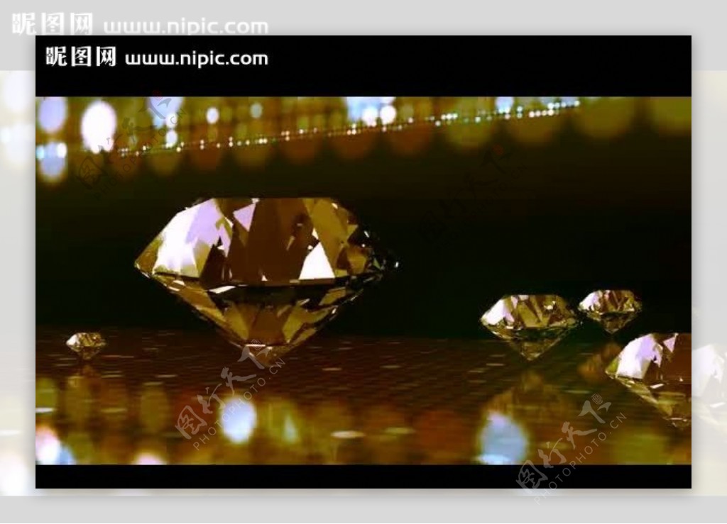 三维钻石视频素材