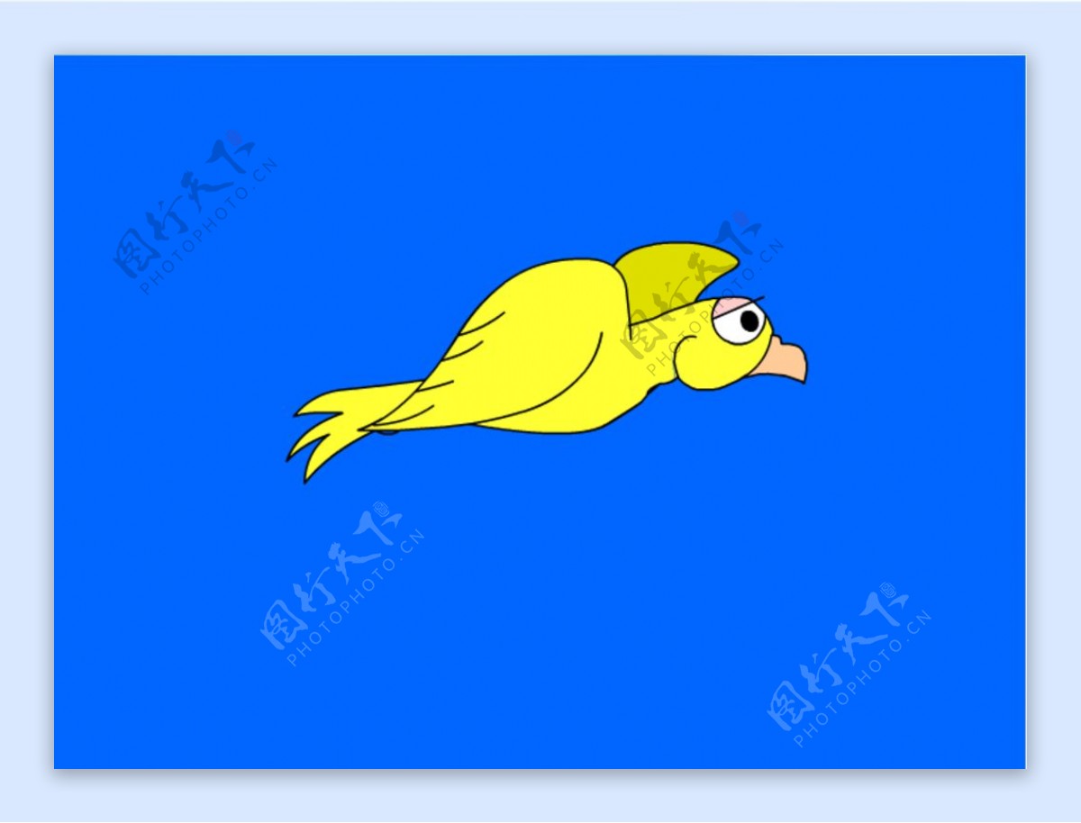 飞翔的黄色小鸟flash动画