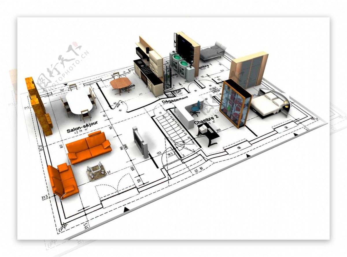 3d建筑模型示意图样板图片
