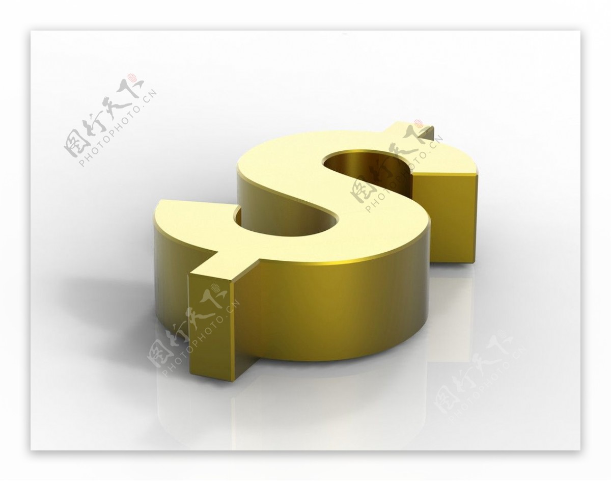 3D货币符号高清图片