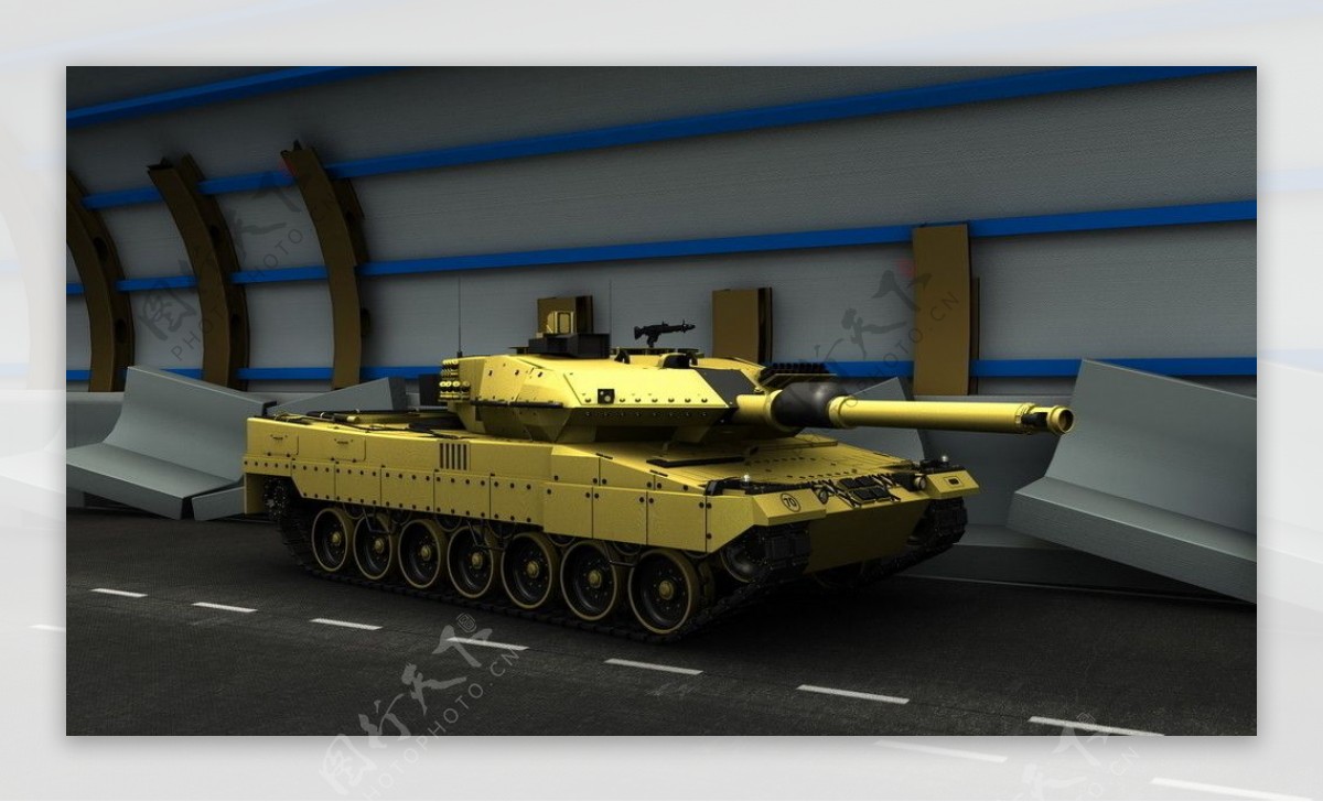 豹II坦克模型图片