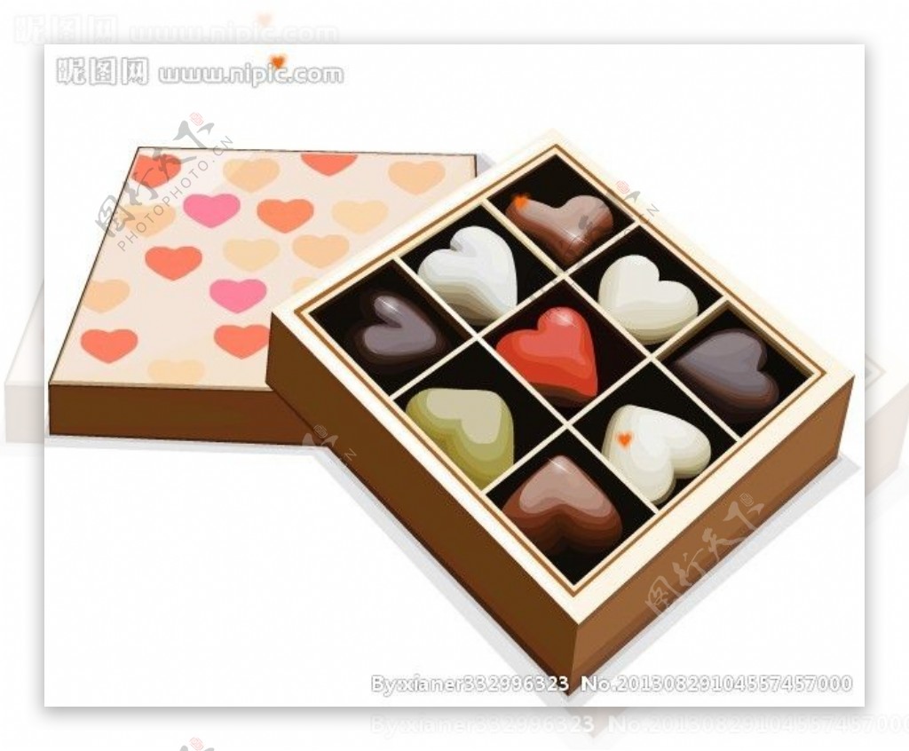 心形巧克力包装盒