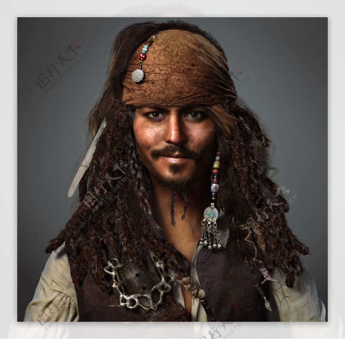 加勒比海盗杰克船长图片
