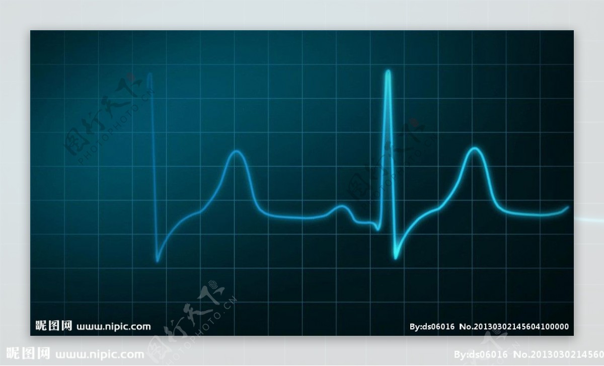 Led极品视频素材心电图