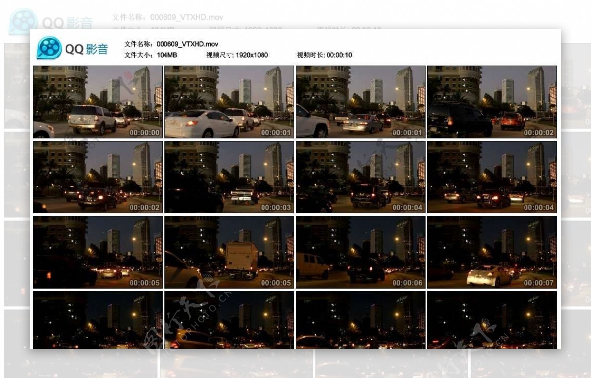 城市汽车夜景拍摄高清实拍视频素材