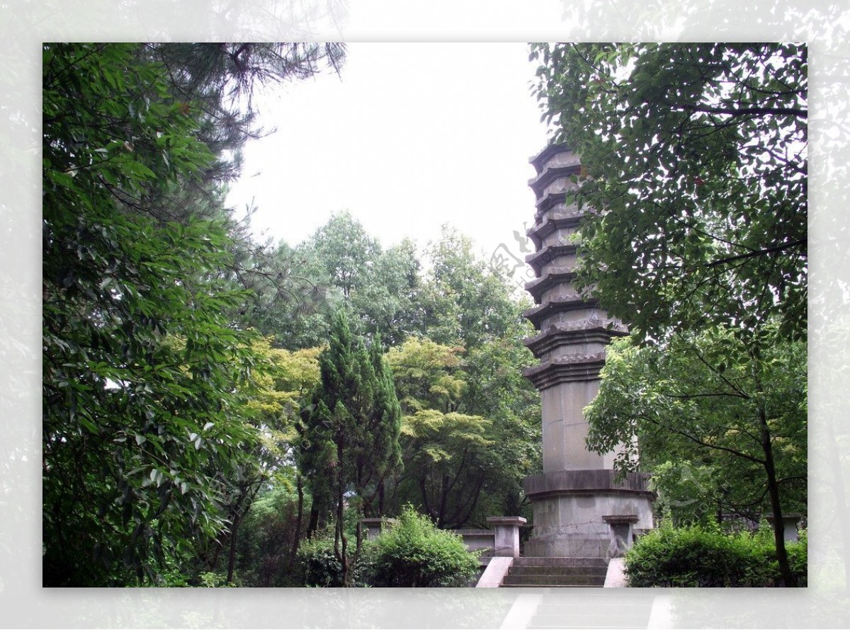 朱丹溪陵园景点之望塔图片