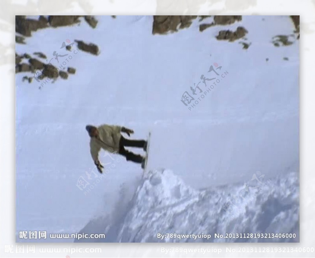滑雪背景视频素材