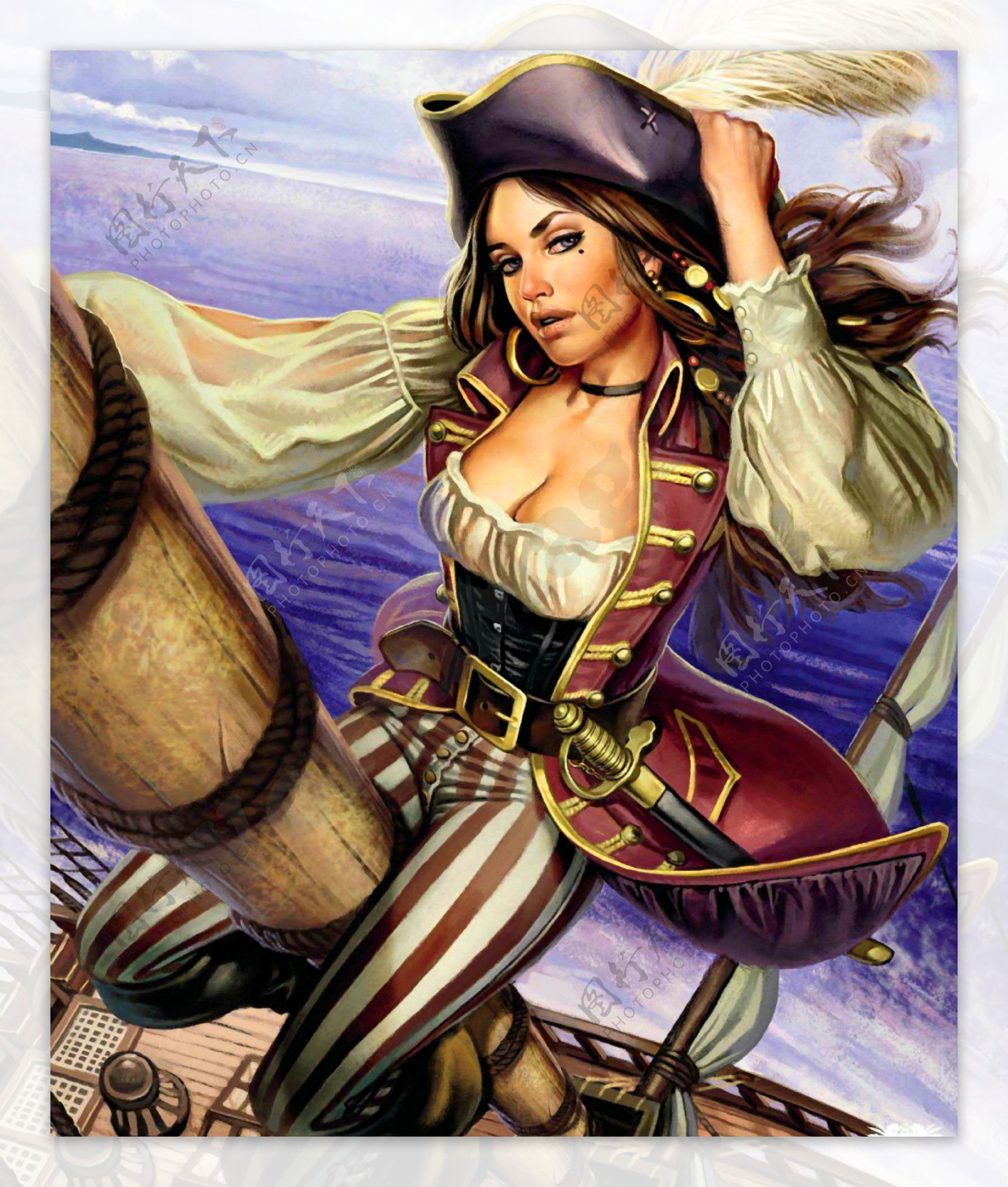 女海盗图片