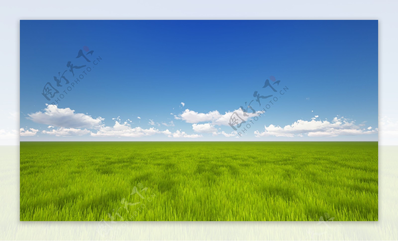 蓝天白云草原图片