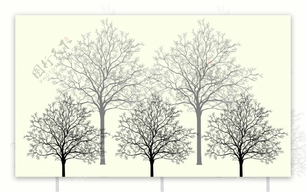 树矢量图图片
