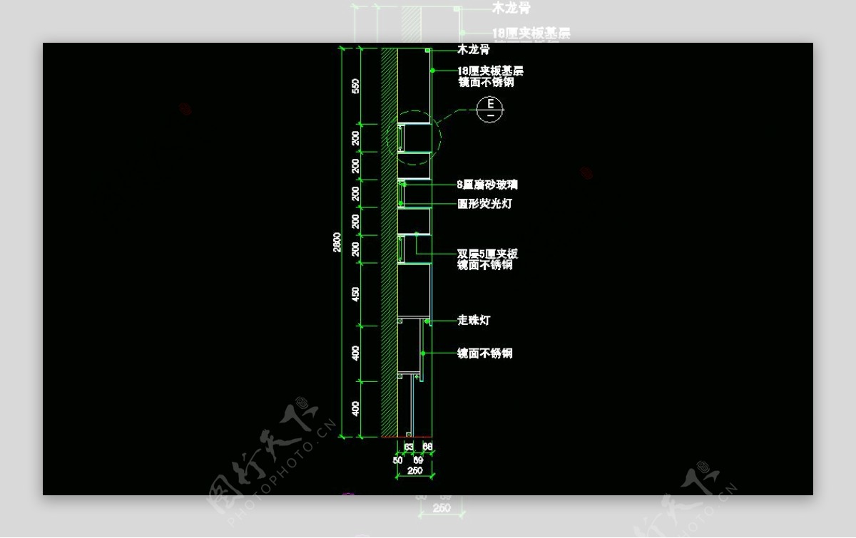 CAD之吧台收银台服务台设计图片