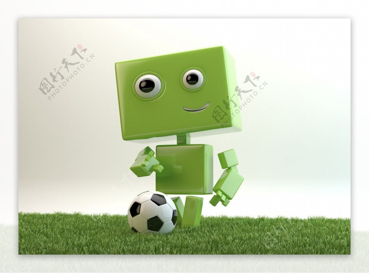 踢足球安卓机器人图片