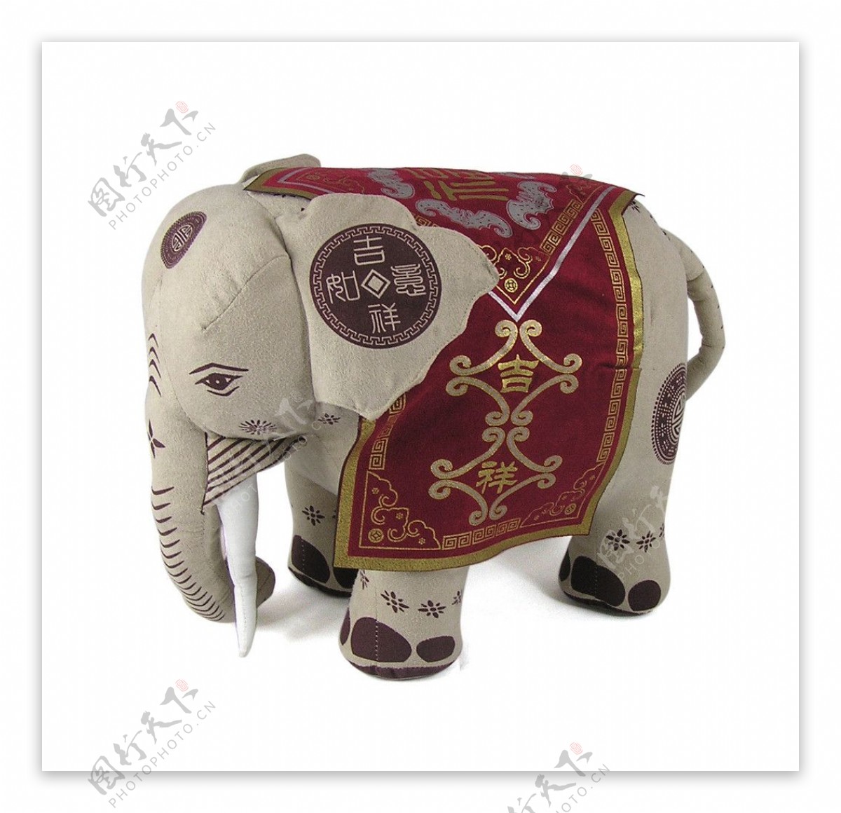 中国传统印花设计大象图片