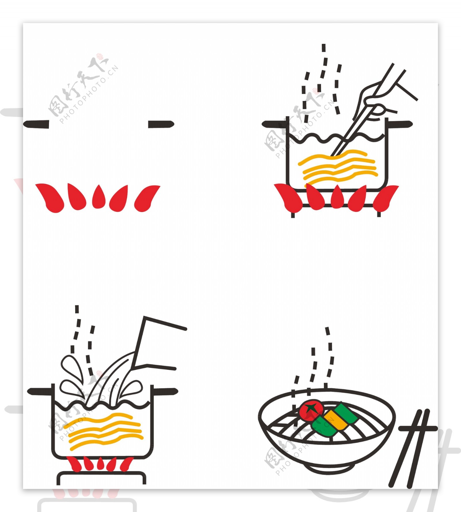 挂面食用方法彩图图片