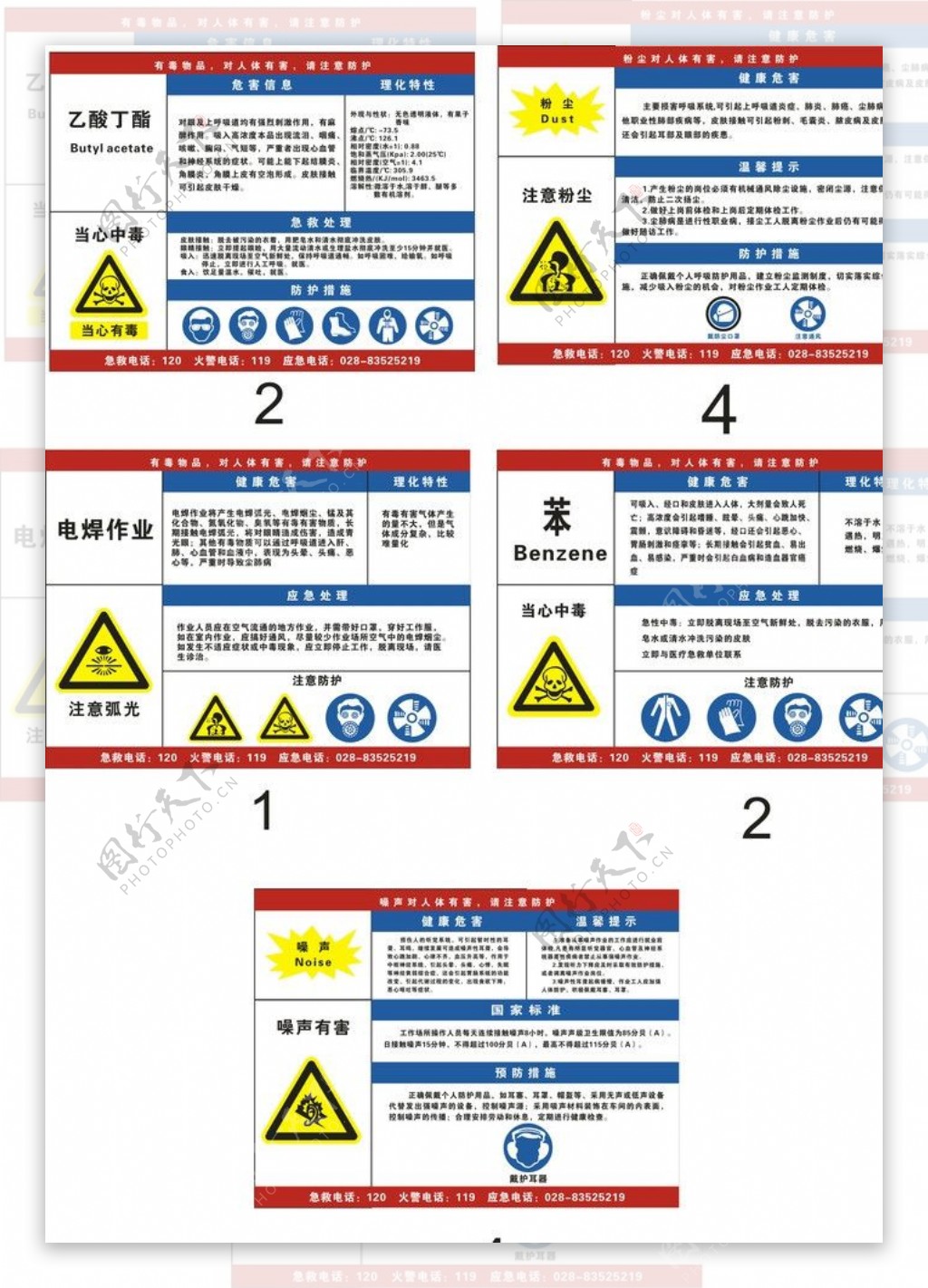 职业病危险告知卡图片