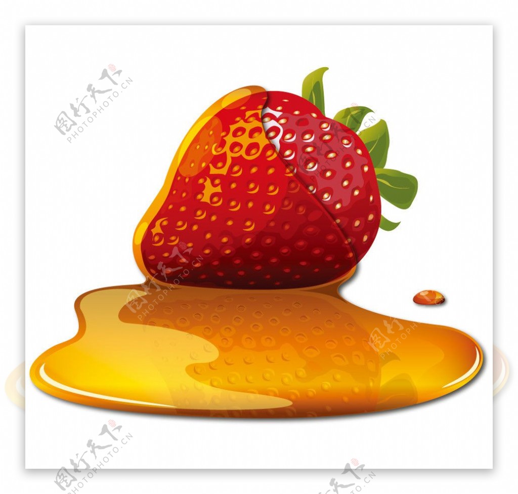 动感蜂蜜草莓图片
