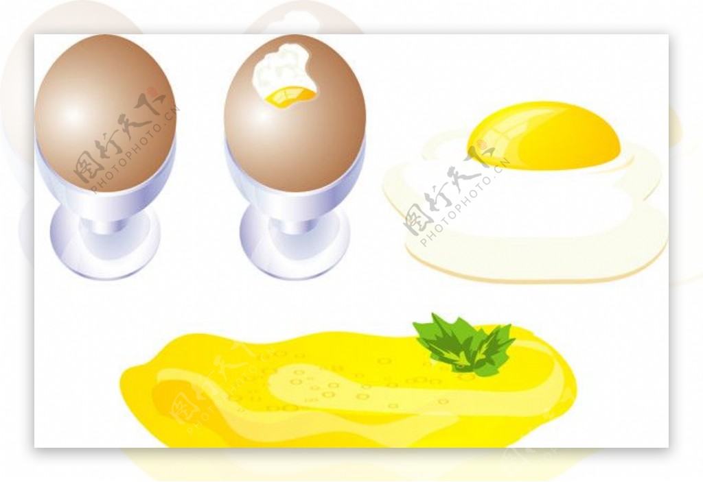 鸡蛋矢量素材图片