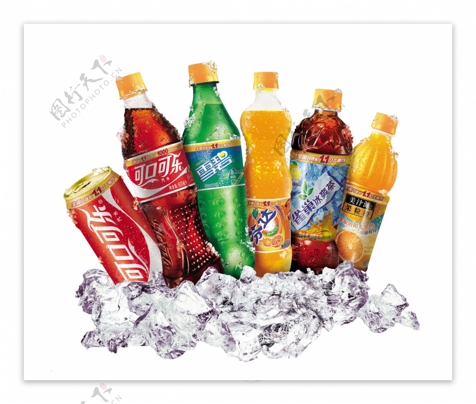 可口可乐6款饮料合集图片