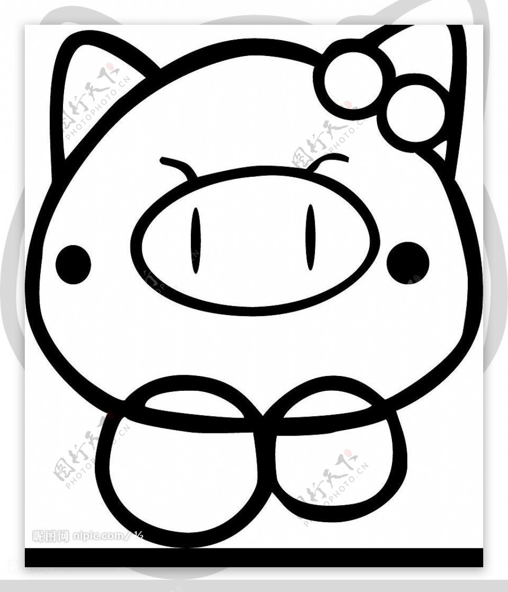 猪设计图__家禽家畜_生物世界_设计图库_昵图网nipic.com