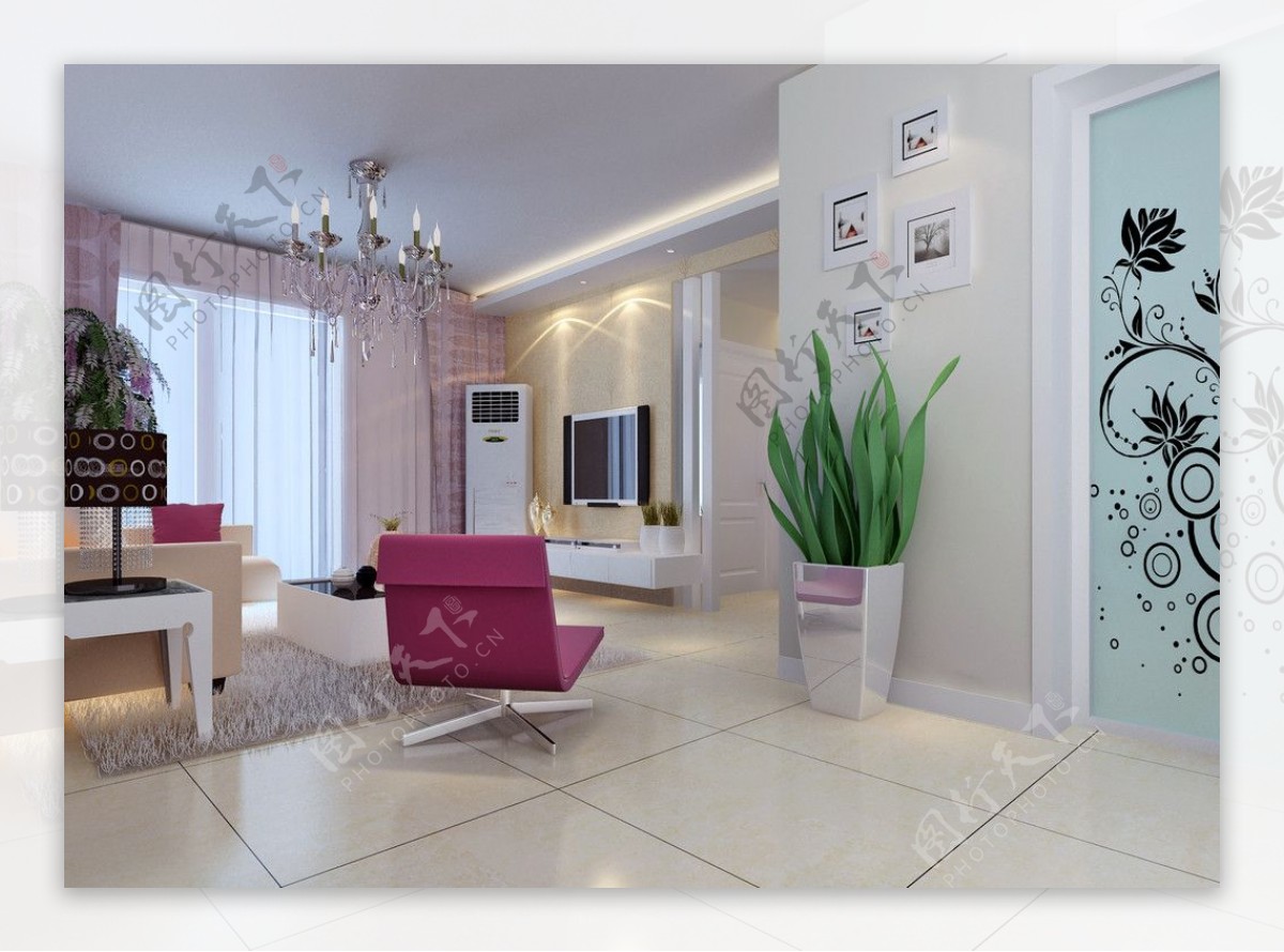 精美私藏时尚家居室内客厅设计效果图图片