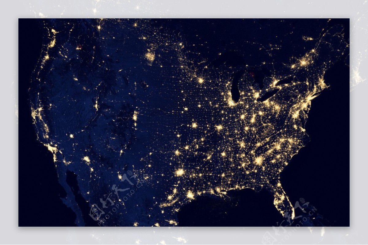 美国高清卫星图图片