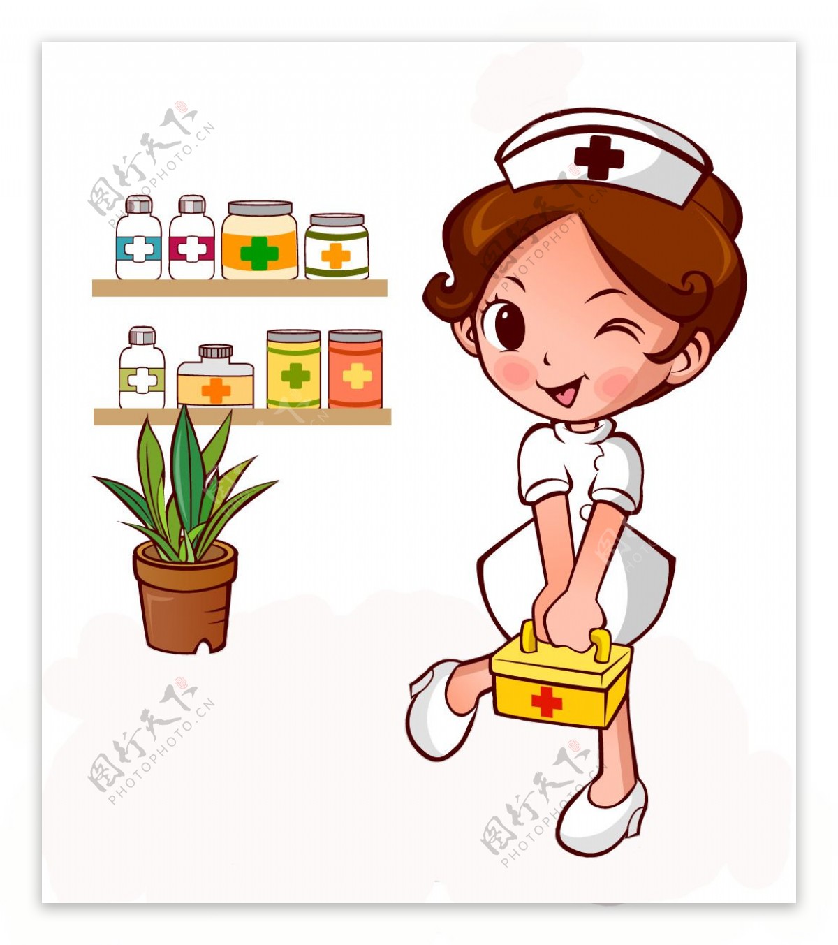 可爱小护士图片