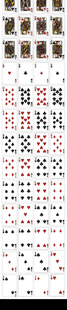 52张扑克牌矢量素材图片