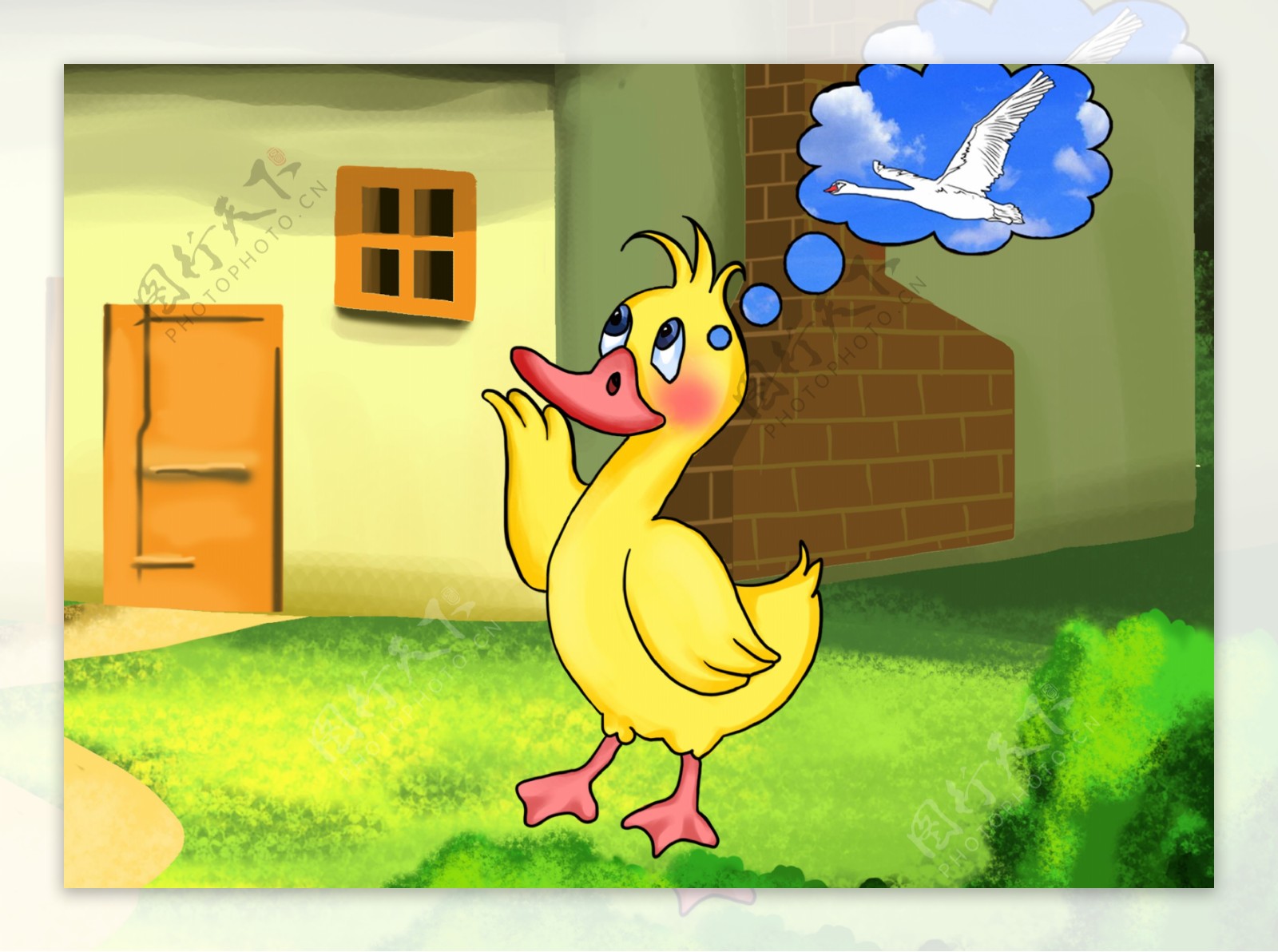 《丑小鸭的故事》360度立体书|插画|儿童插画|哐当哐当工作室 - 原创作品 - 站酷 (ZCOOL)