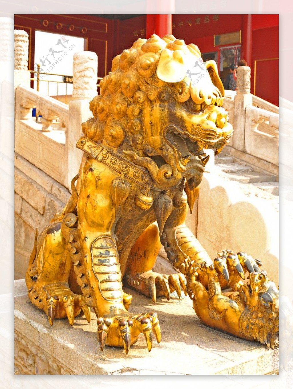 故宫前的狮子雕像摄影图__国内旅游_旅游摄影_摄影图库_昵图网nipic.com