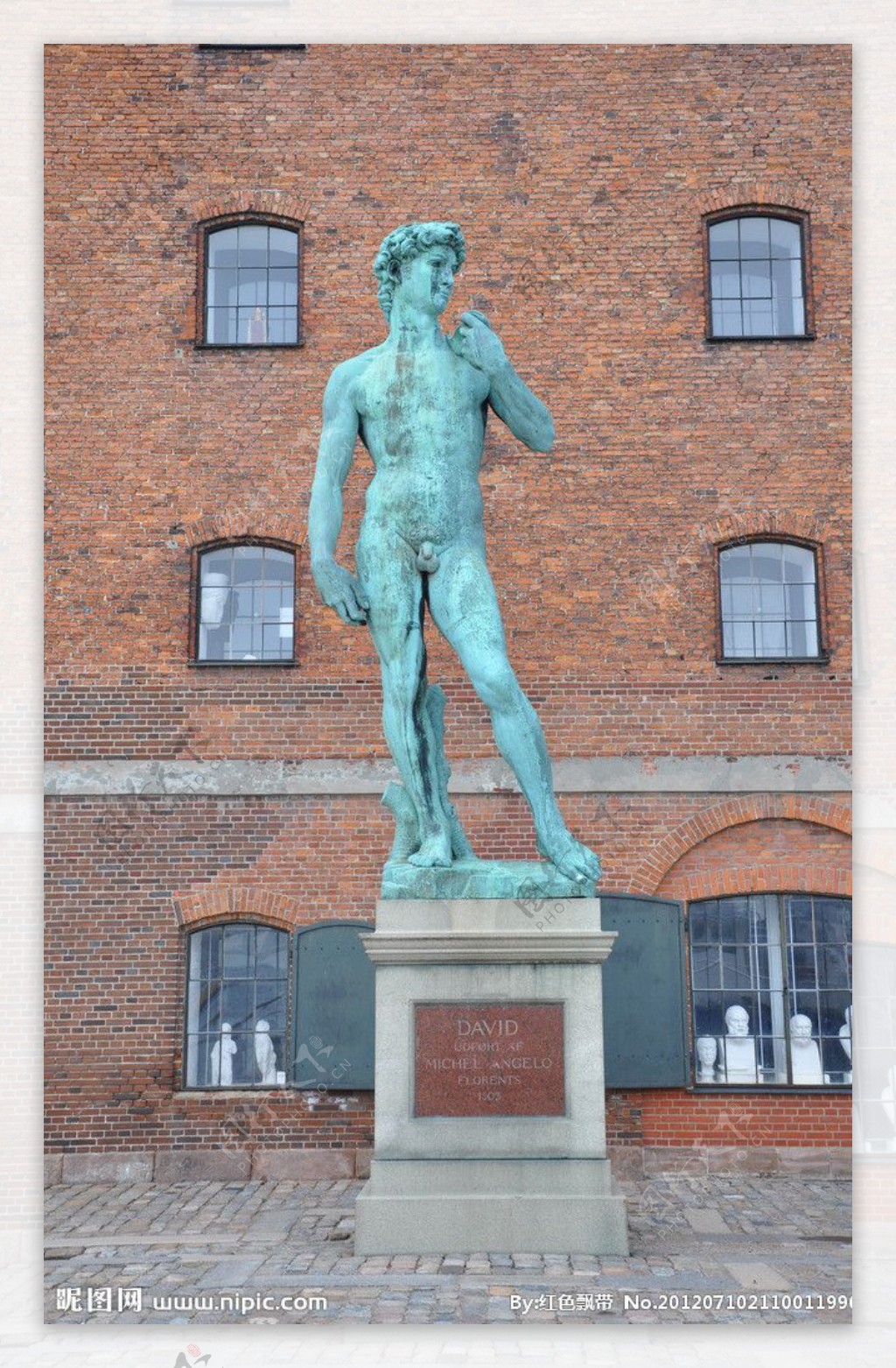 Copenhagen哥本哈根的大卫雕像图片