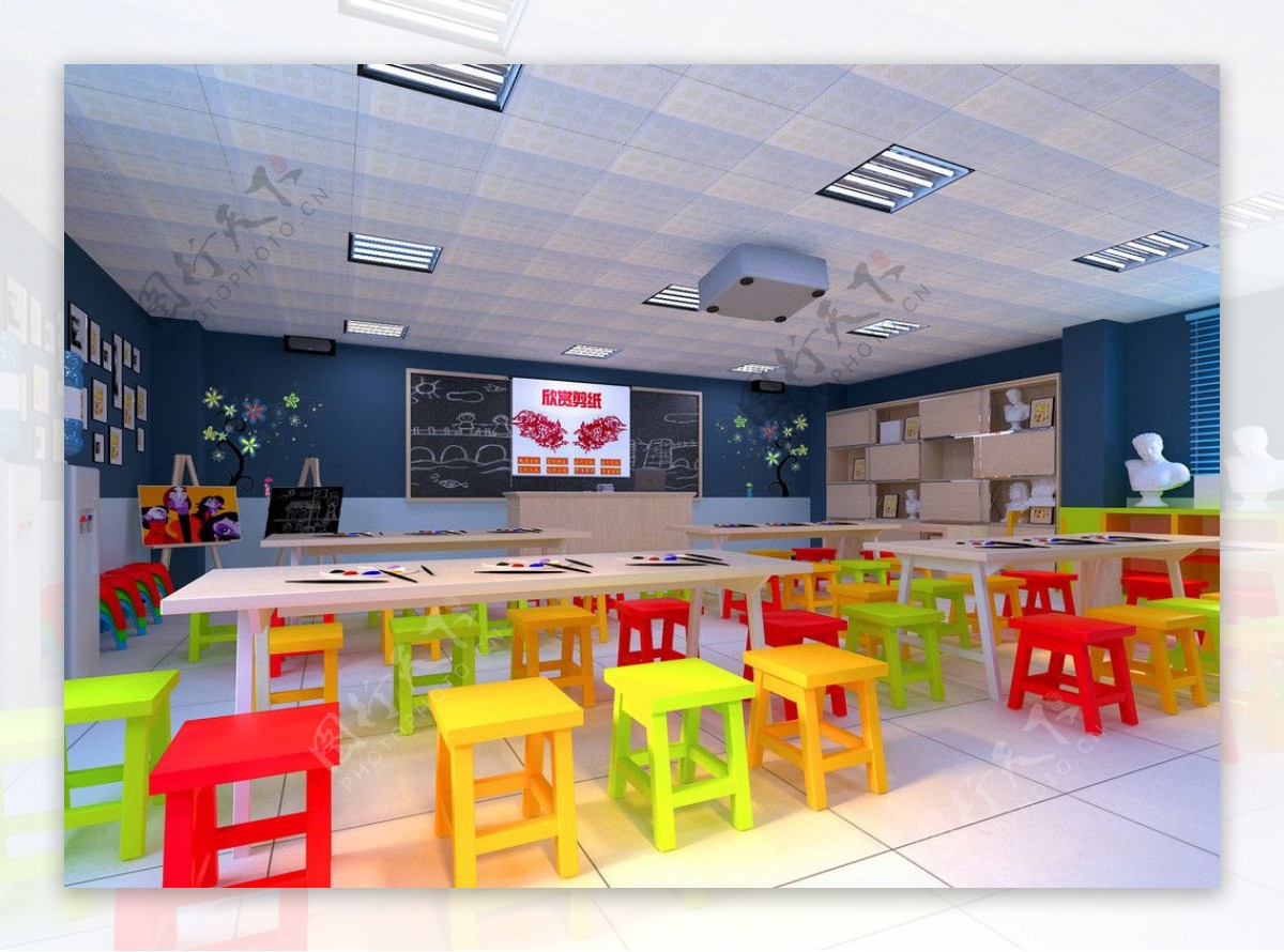 幼儿园画室装修图片 – 设计本装修效果图
