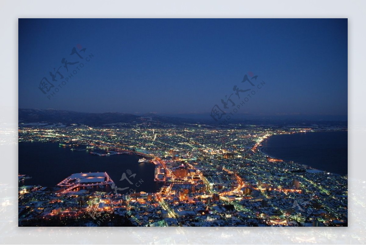 北海道百万函馆夜景图片