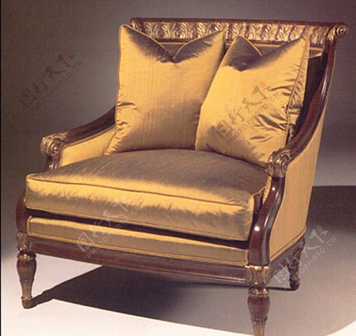 精致欧式家具客厅单人椅图片