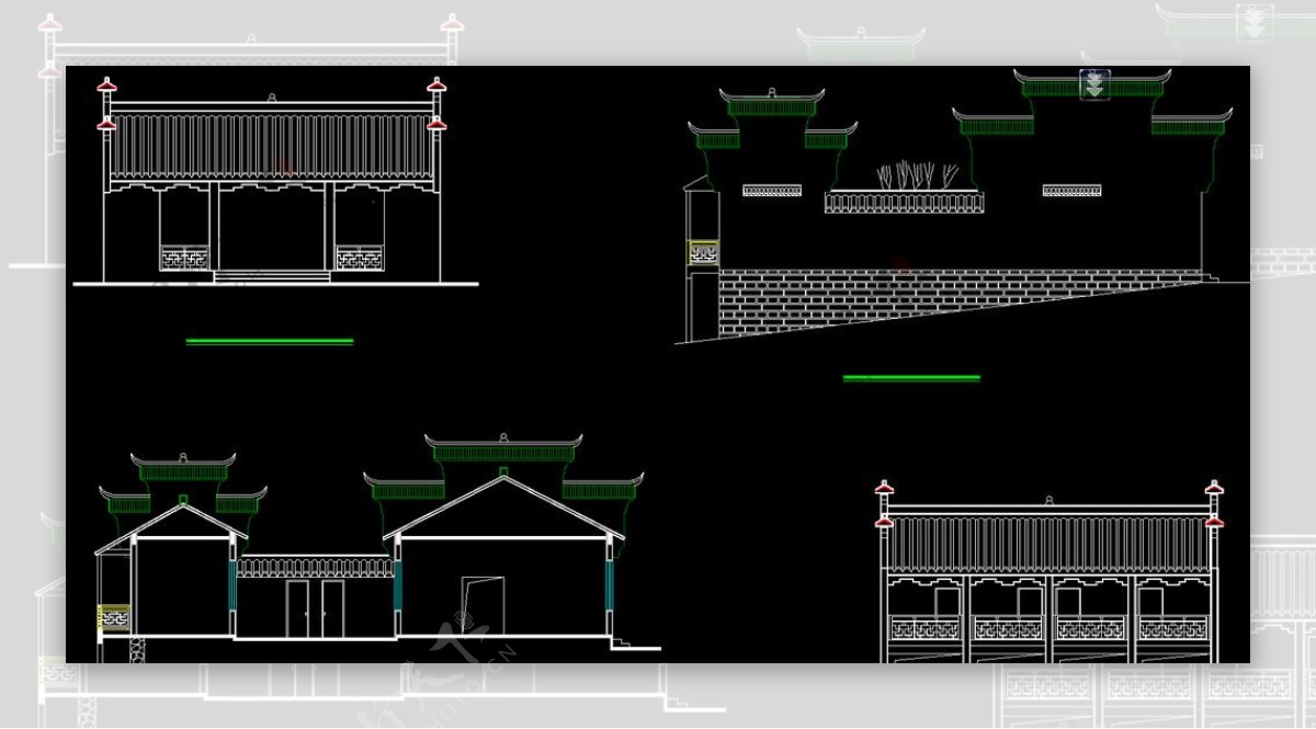 湘西民居山庄建筑施工图图片