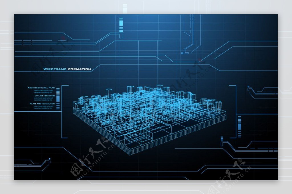 3d城市建筑工程图图片