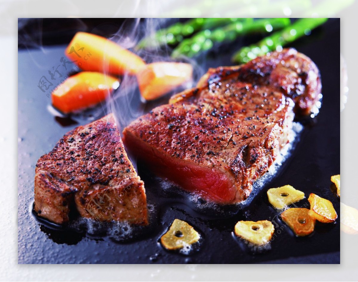 煎炸牛肉食品菜图片