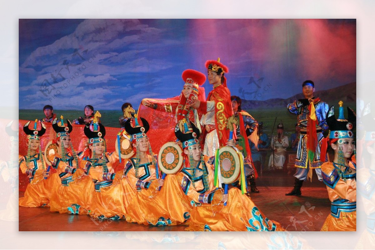 蒙古舞鄂尔多斯婚礼图片