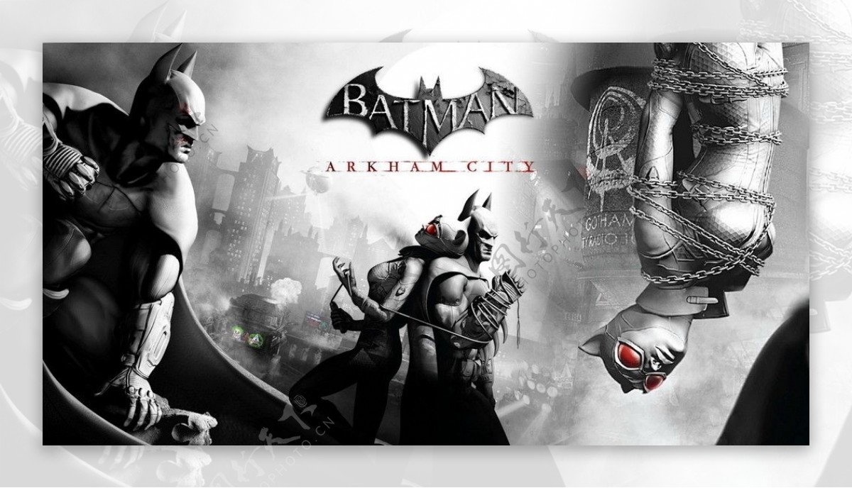 蝙蝠侠阿甘之城游戏电脑桌面壁纸图片